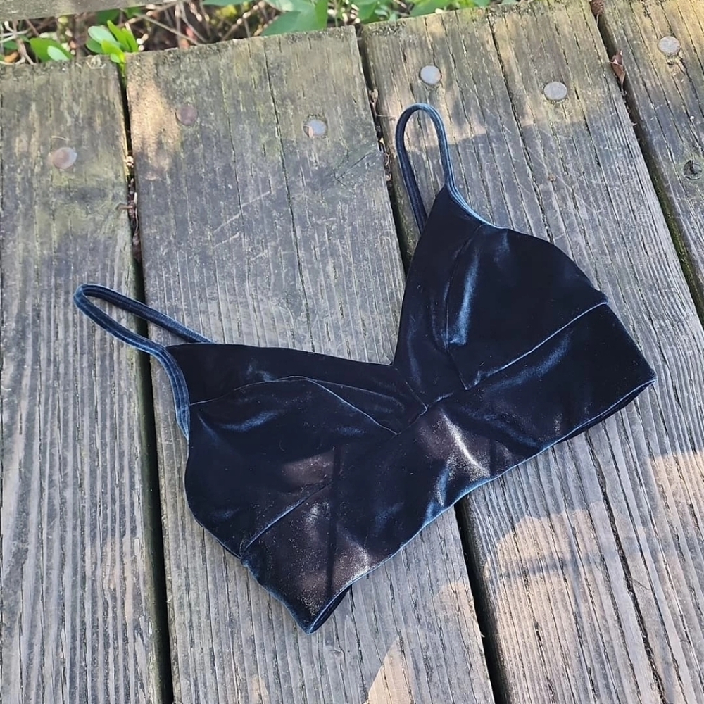 Velvet bralette